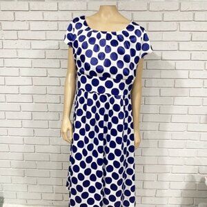 Diviine Modas Tee Zoe Blue Polka Dot Dress